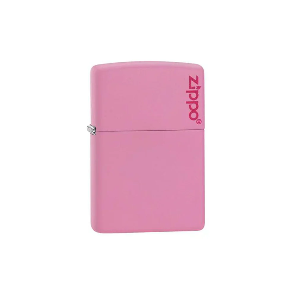 Zippo Lighter - Pink Matte Zippo logo - Image 2