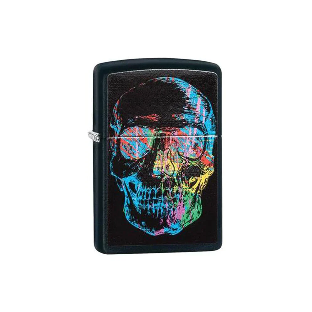 Zippo Lighter - Colourful Skull - Image 2