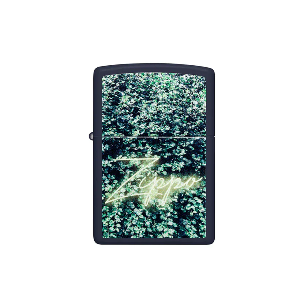 Zippo Lighter - Navy Matte Design