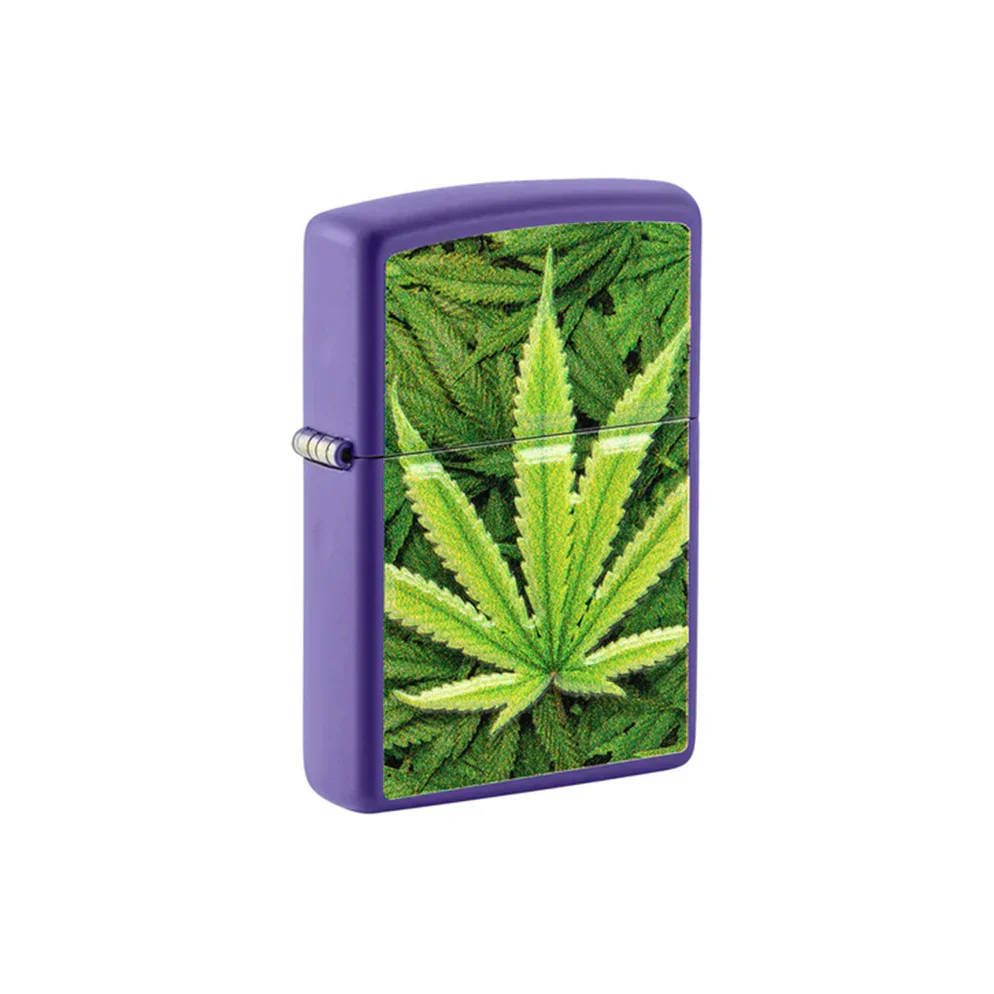 Zippo Lighter - Cannabis Design Leaf - Image 2