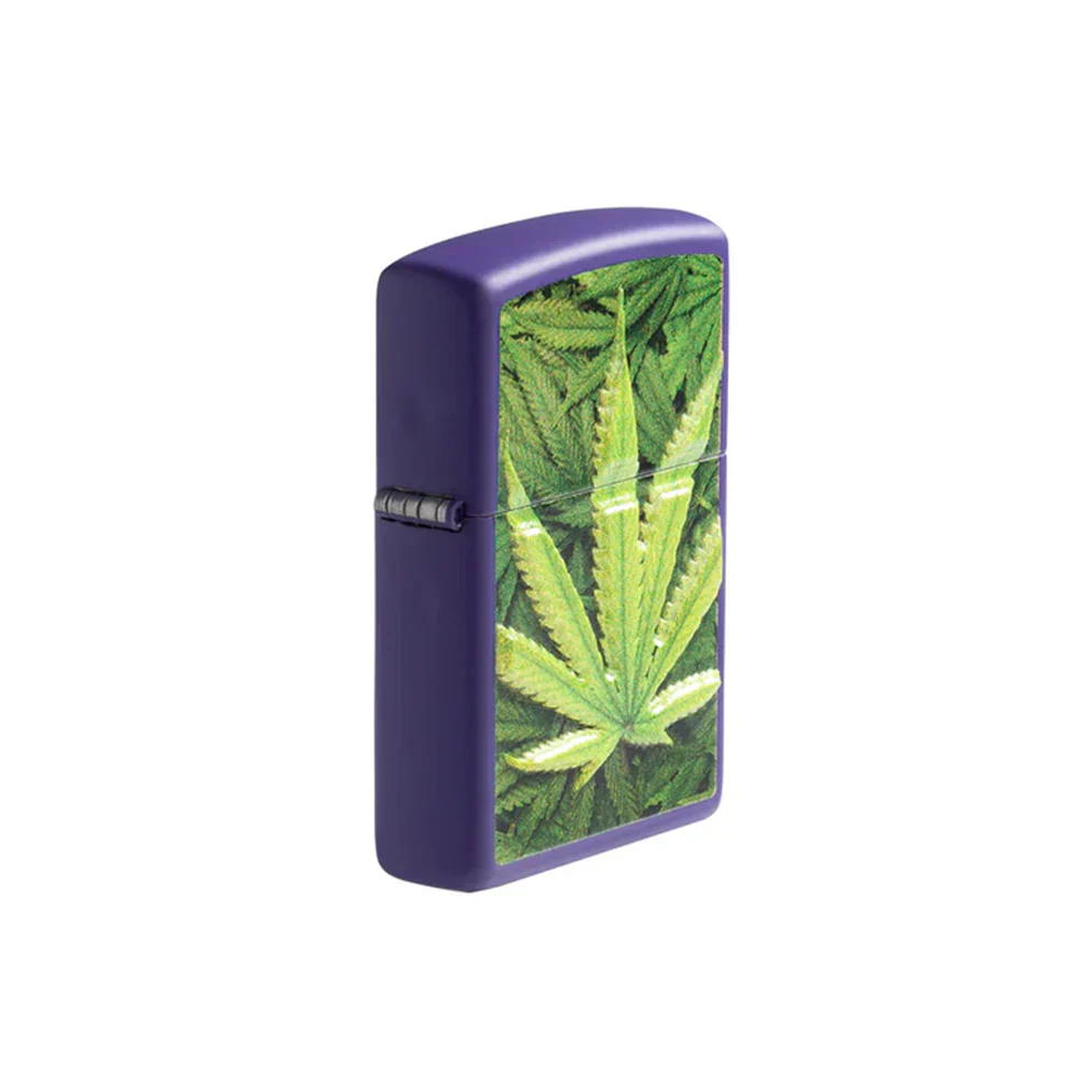Zippo Lighter - Cannabis Design Leaf - Image 3