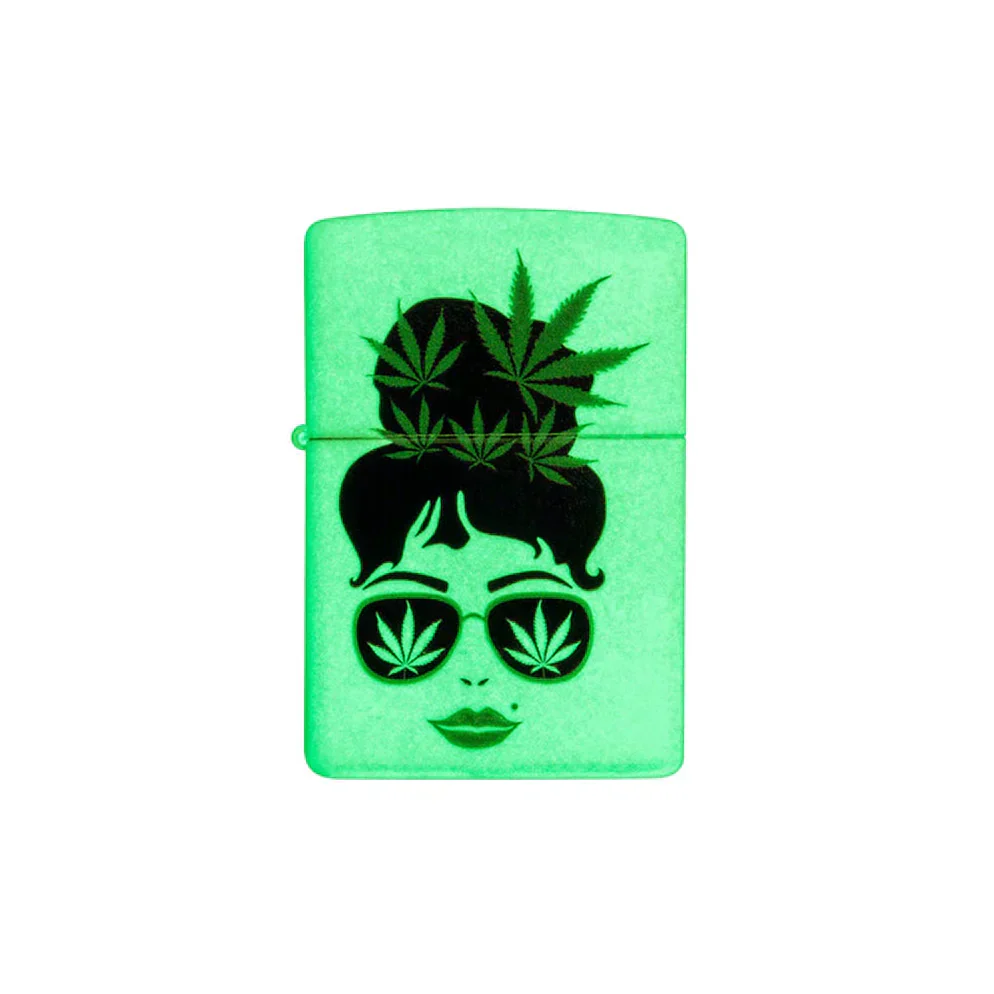 Zippo Lighter - Cannabis Girl Design - Image 3